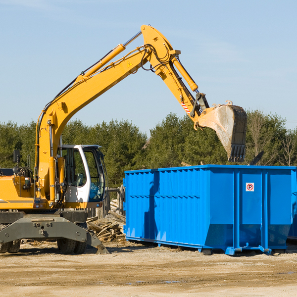 what size residential dumpster rentals are available in Casselman Pennsylvania